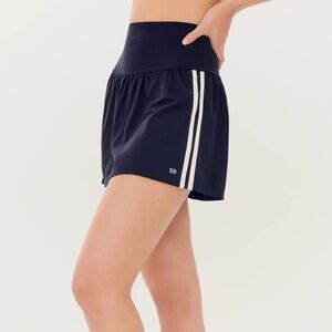 Splits59 Navy Mini Skirt w/ White Stripes